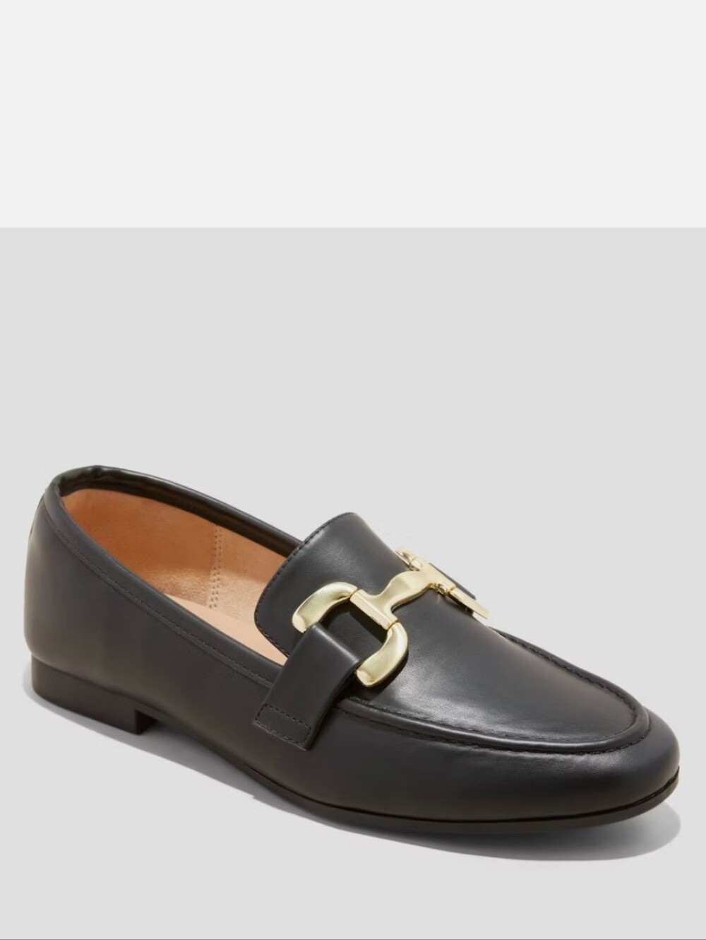 New w/Tags A New Day Carolyn Vegan Leather Slip-On Flat Loafers w/Horsebit Detai - Picture 5 of 5